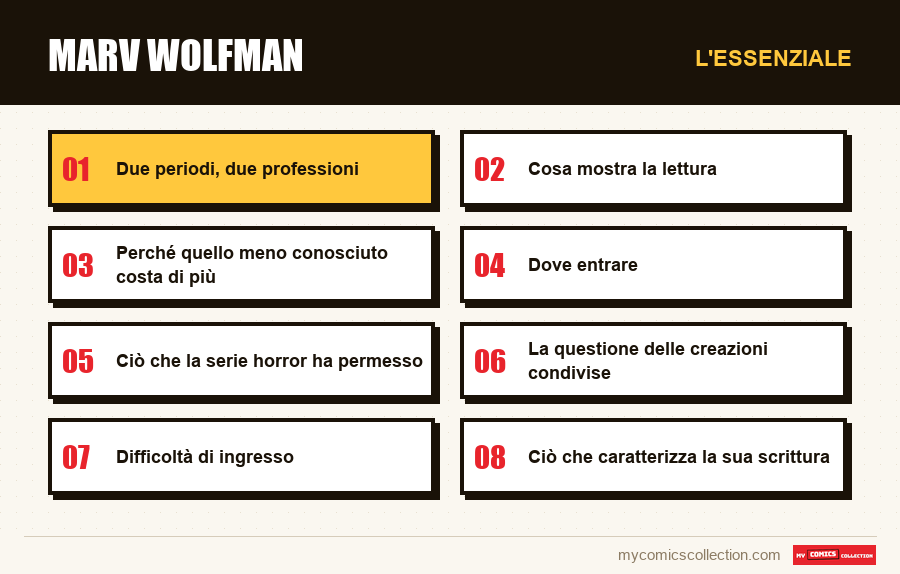 L'essenziale : Marv Wolfman