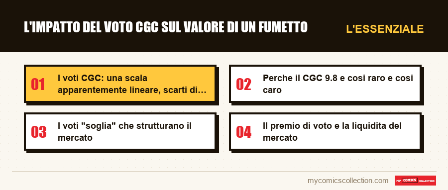 L'essenziale : L'impatto del voto CGC sul valore di un fumetto