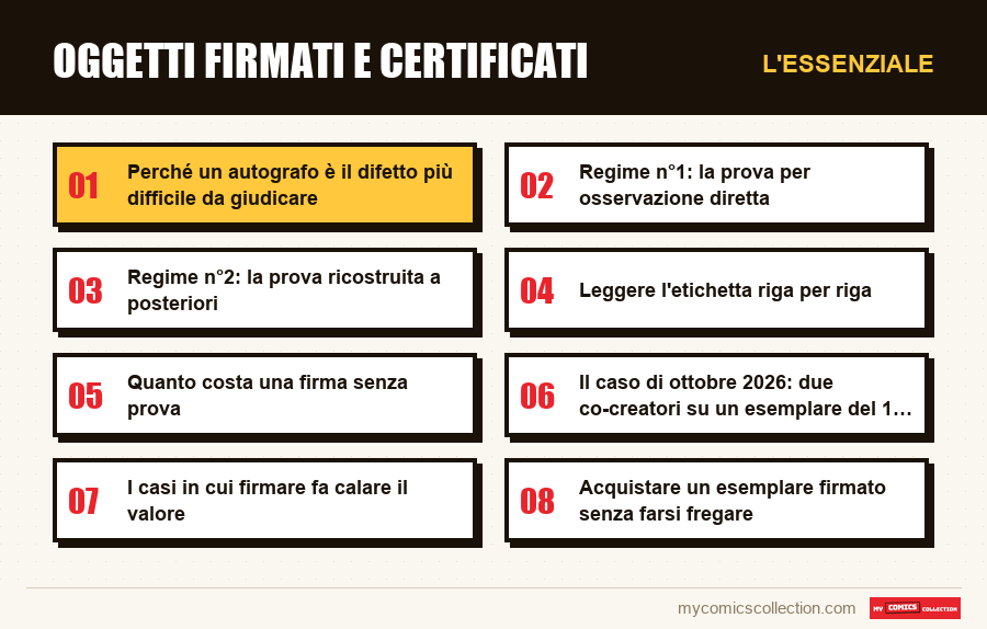 L'essenziale : Oggetti firmati e certificati