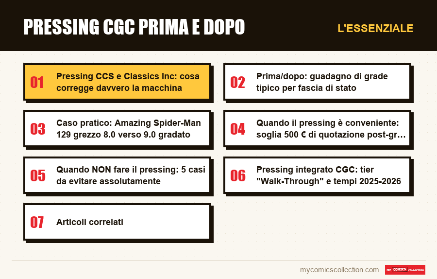 L'essenziale : Pressing CGC prima e dopo