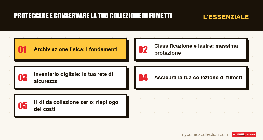 L'essenziale : Proteggere e conservare la tua collezione di fumetti