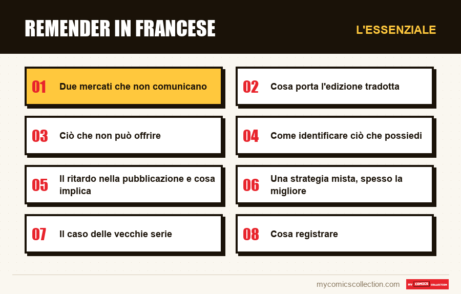 L'essenziale : Remender in francese