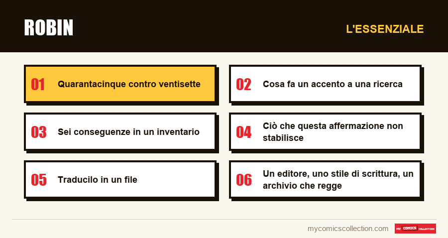L'essenziale : Robin