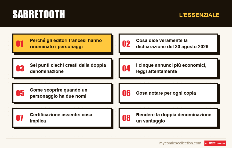 L'essenziale : Sabretooth