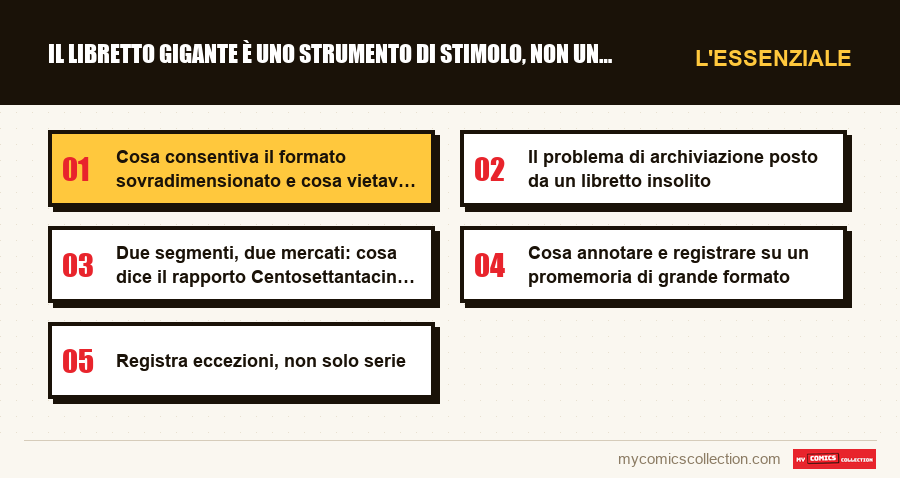 L'essenziale : Il libretto gigante è uno strumento di stimolo, non un episo