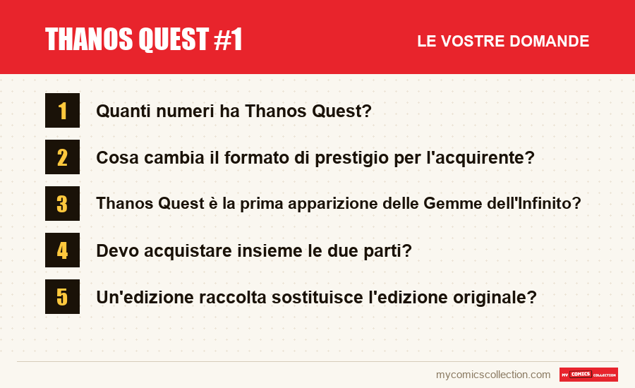 Thanos Quest #1: le domande frequenti a cui risponde questo articolo