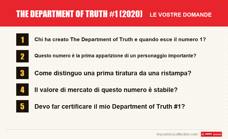 The Department of Truth #1 (2020): le domande frequenti a cui risponde questo articolo