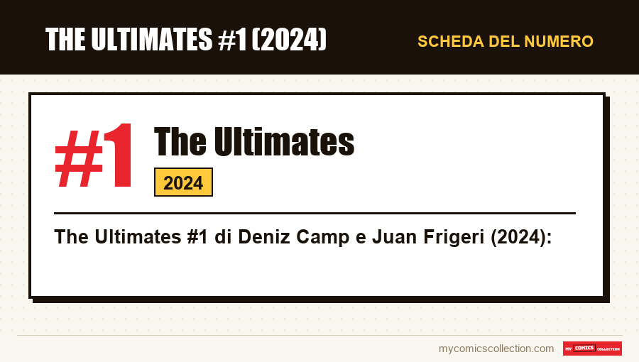 Scheda di The Ultimates #1: numero, anno e perché è un numero chiave