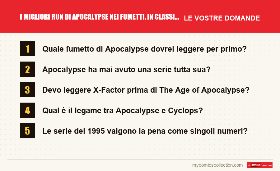 I migliori run di Apocalypse nei fumetti, in classifica: le domande frequenti a cui risponde questo articolo