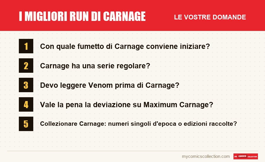 I migliori run di Carnage: le domande frequenti a cui risponde questo articolo