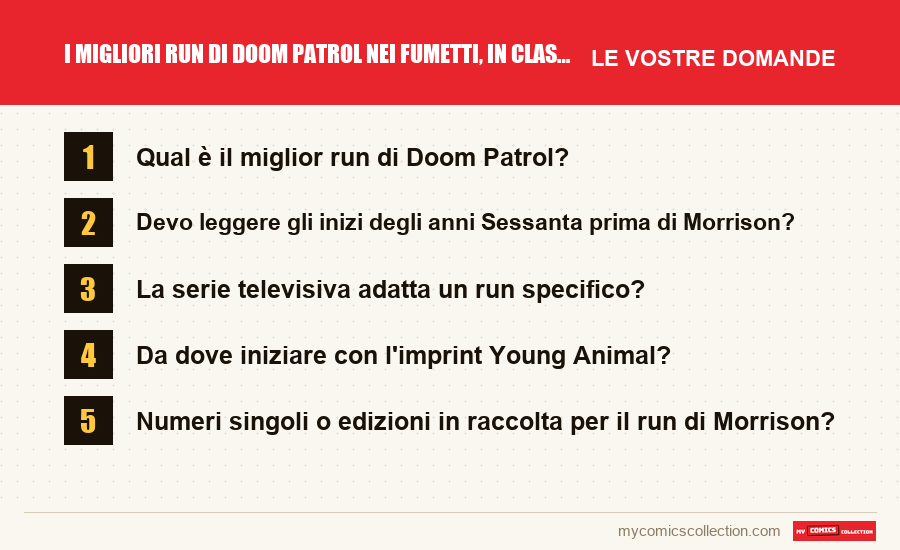I migliori run di Doom Patrol nei fumetti, in classifica: le domande frequenti a cui risponde questo articolo