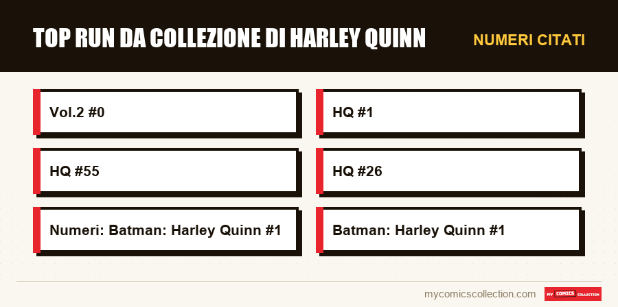 Numeri citati : Top run da collezione di Harley Quinn