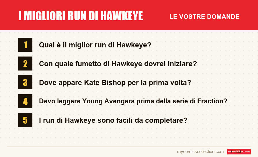 I migliori run di Hawkeye: le domande frequenti a cui risponde questo articolo