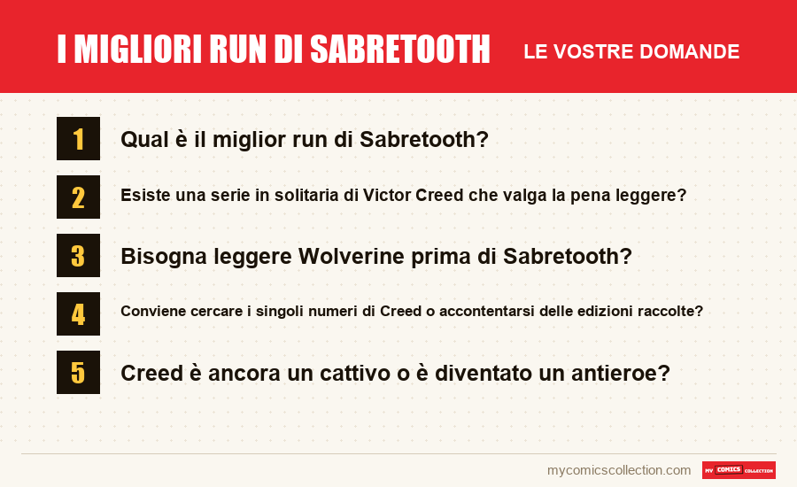 I migliori run di Sabretooth: le domande frequenti a cui risponde questo articolo