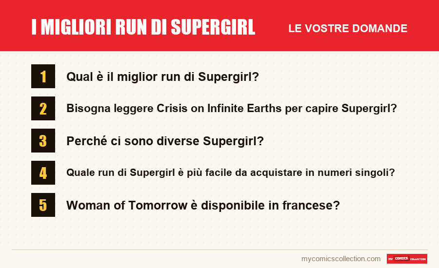 I migliori run di Supergirl: le domande frequenti a cui risponde questo articolo