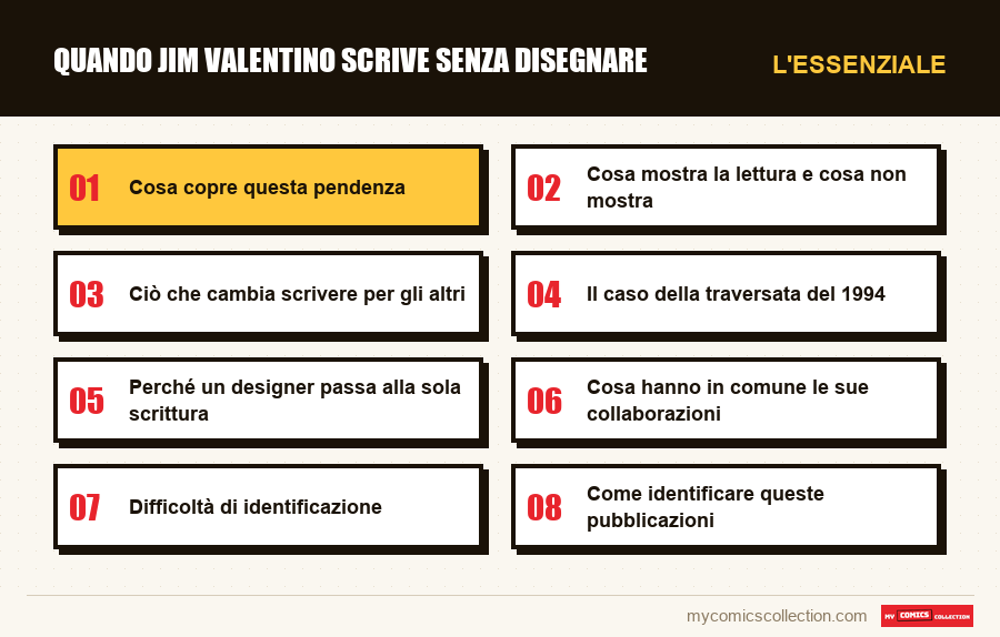 L'essenziale : Quando Jim Valentino scrive senza disegnare