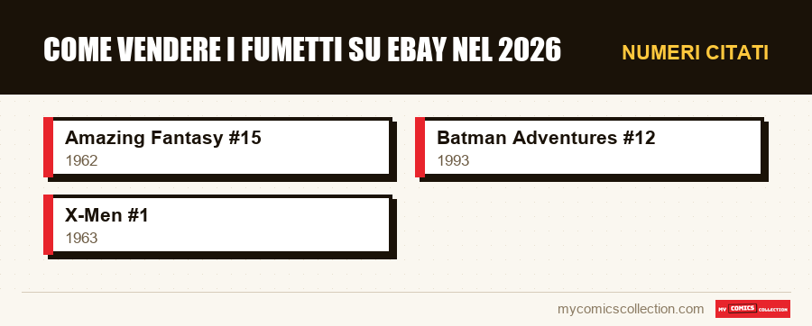 Numeri citati : Come vendere i fumetti su eBay nel 2026