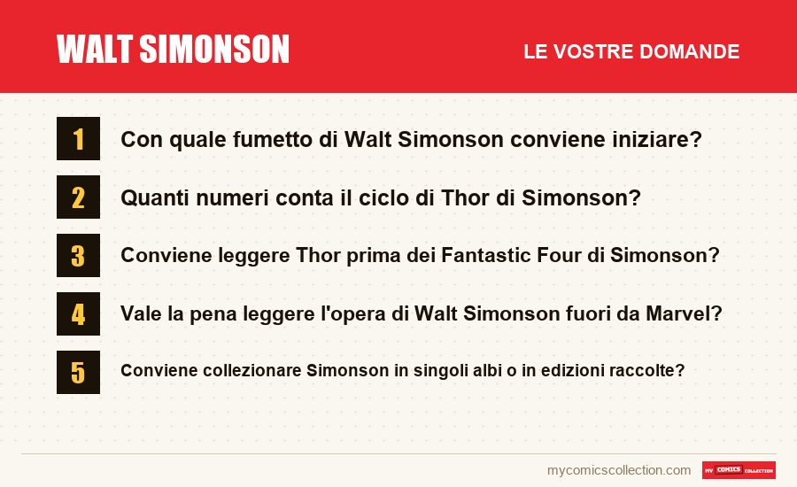 Walt Simonson: le domande frequenti a cui risponde questo articolo