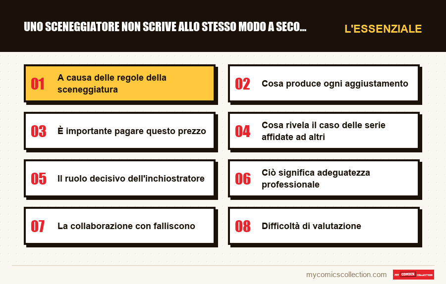 L'essenziale : Uno sceneggiatore non scrive allo stesso modo a seconda di c