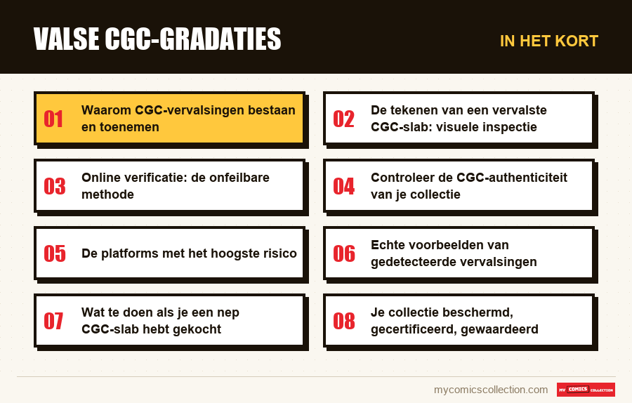 In het kort : Valse CGC-gradaties