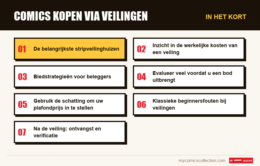 In het kort : Comics kopen via veilingen