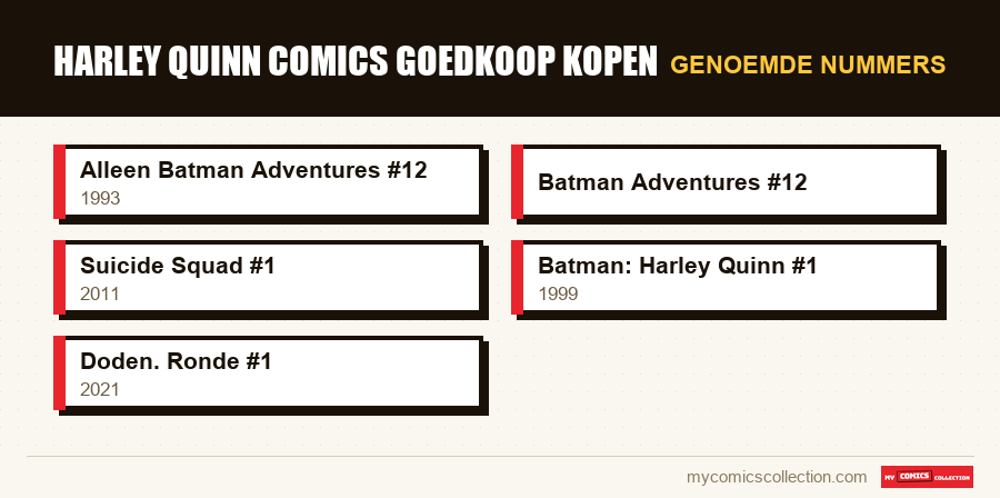 Genoemde nummers : Harley Quinn comics goedkoop kopen