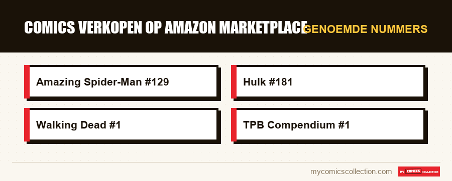 Genoemde nummers : Comics verkopen op Amazon Marketplace
