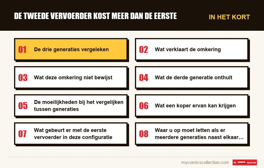 In het kort : De tweede vervoerder kost meer dan de eerste
