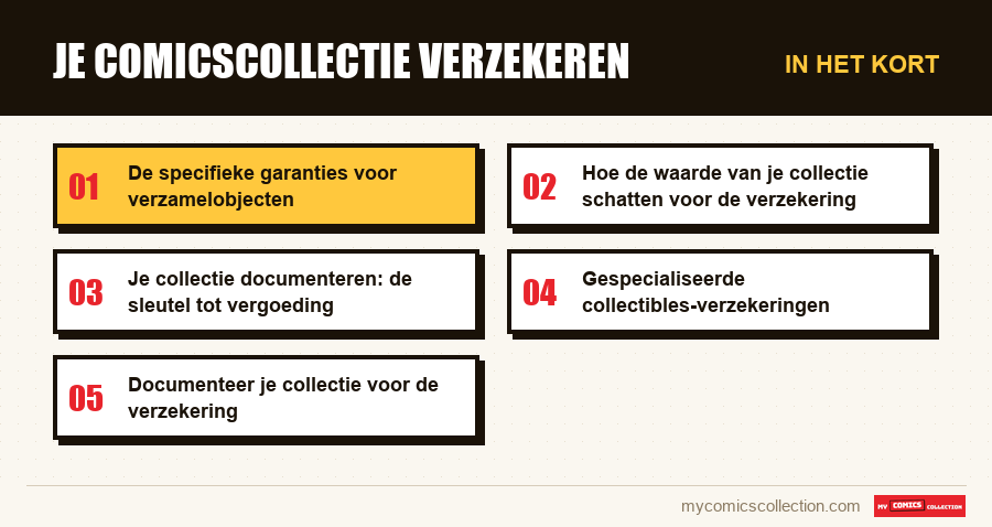 In het kort : Je comicscollectie verzekeren