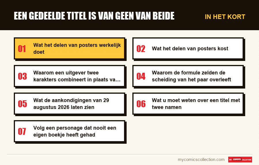 In het kort : Een gedeelde titel is van geen van beide