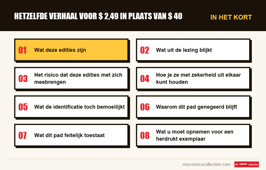 In het kort : Hetzelfde verhaal voor $ 2,49 in plaats van $ 40