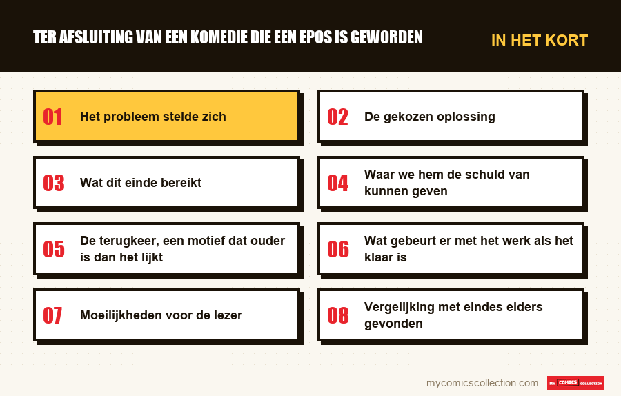 In het kort : Ter afsluiting van een komedie die een epos is geworden