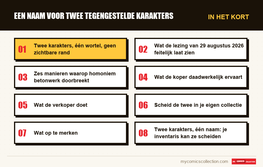 In het kort : Een naam voor twee tegengestelde karakters