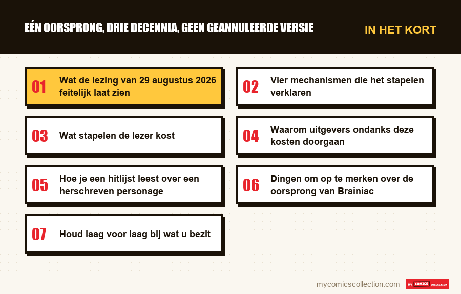 In het kort : Eén oorsprong, drie decennia, geen geannuleerde versie