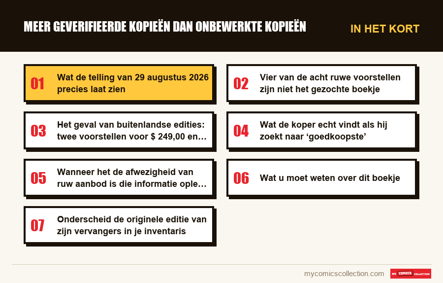 In het kort : Meer geverifieerde kopieën dan onbewerkte kopieën