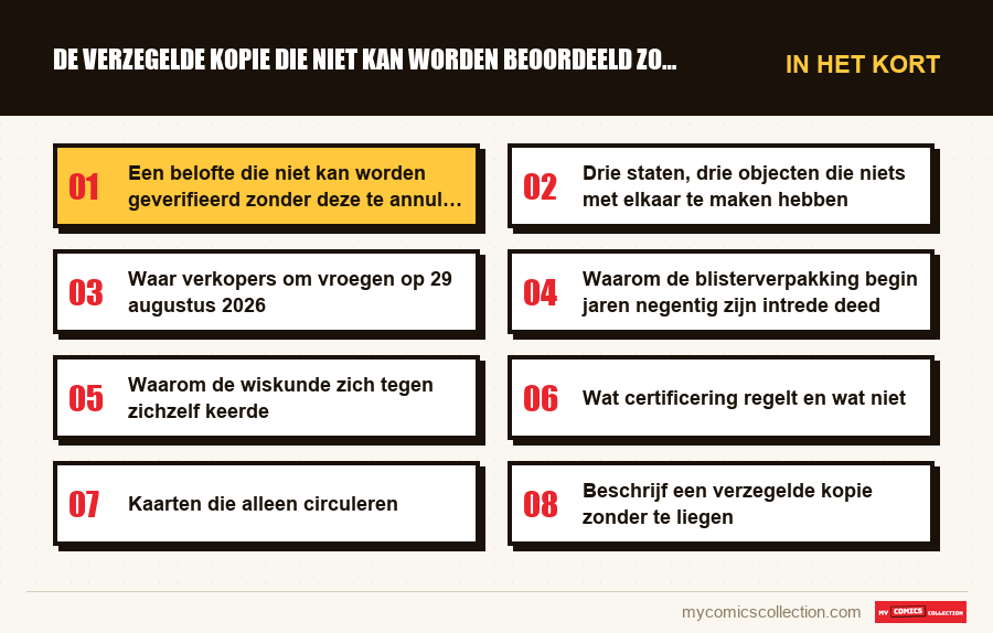 In het kort : De verzegelde kopie die niet kan worden beoordeeld zonder de