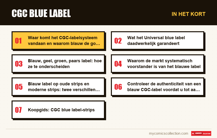 In het kort : CGC Blue Label
