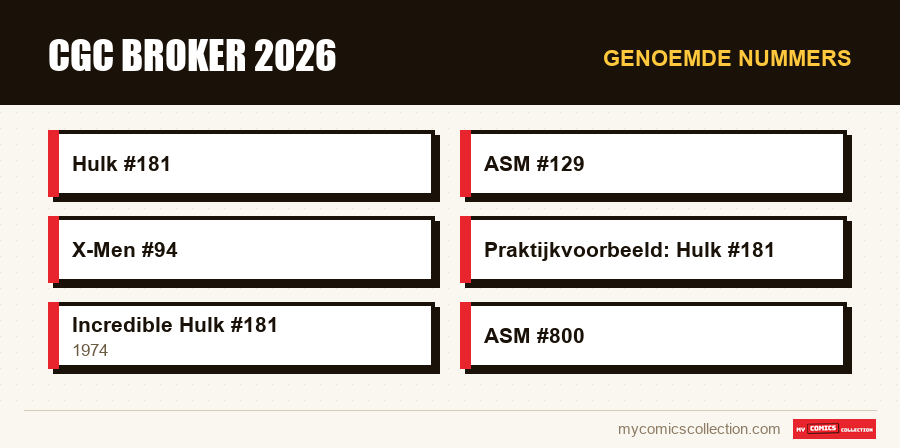Genoemde nummers : CGC broker 2026