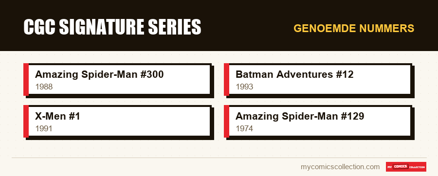 Genoemde nummers : CGC Signature Series