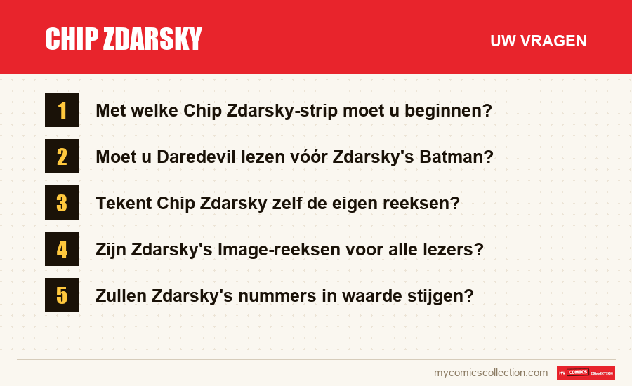 Chip Zdarsky: de veelgestelde vragen die dit artikel beantwoordt