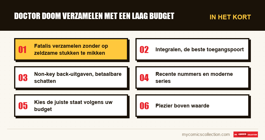 In het kort : Doctor Doom verzamelen met een laag budget
