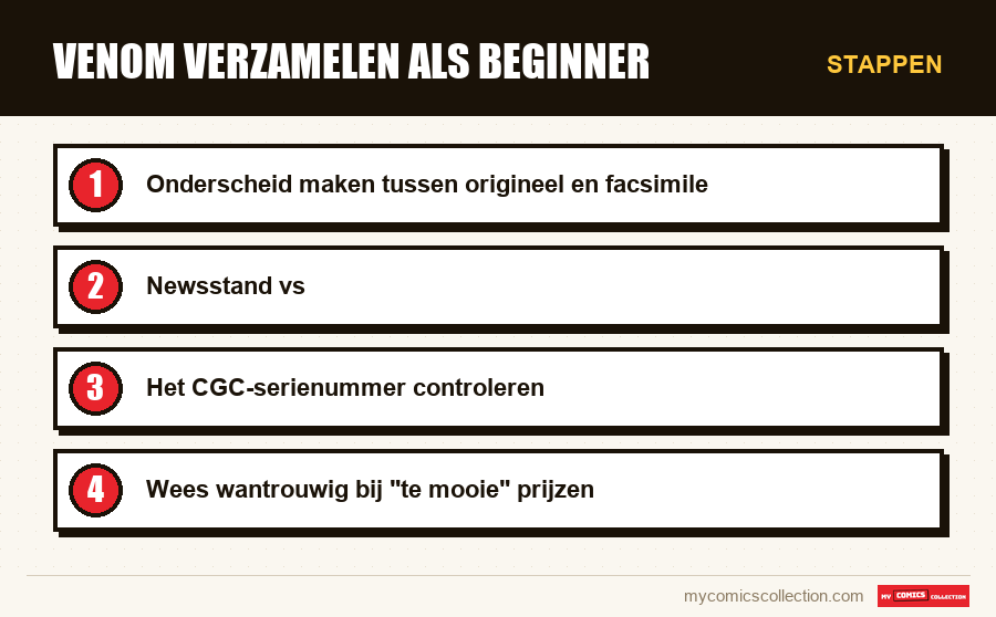 Stappen : Venom verzamelen als beginner