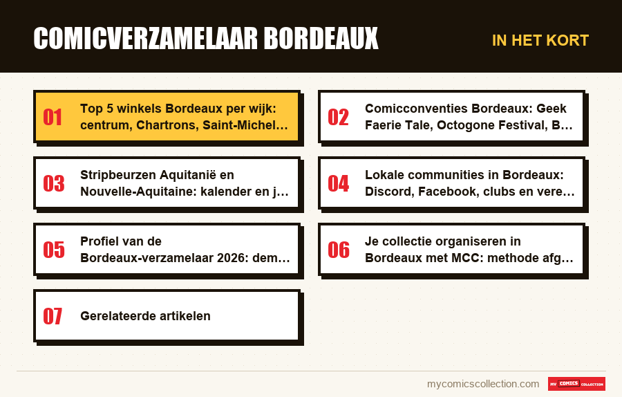 In het kort : Comicverzamelaar Bordeaux