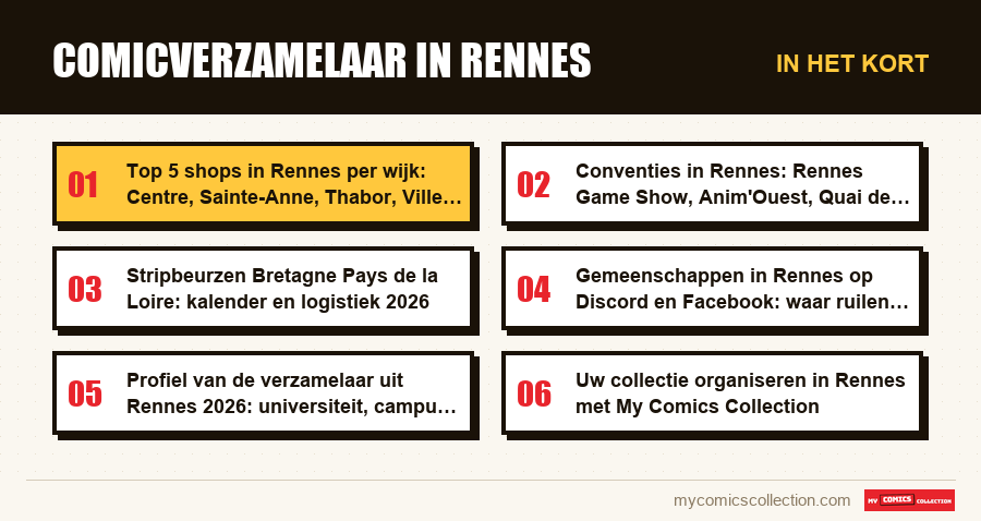 In het kort : Comicverzamelaar in Rennes