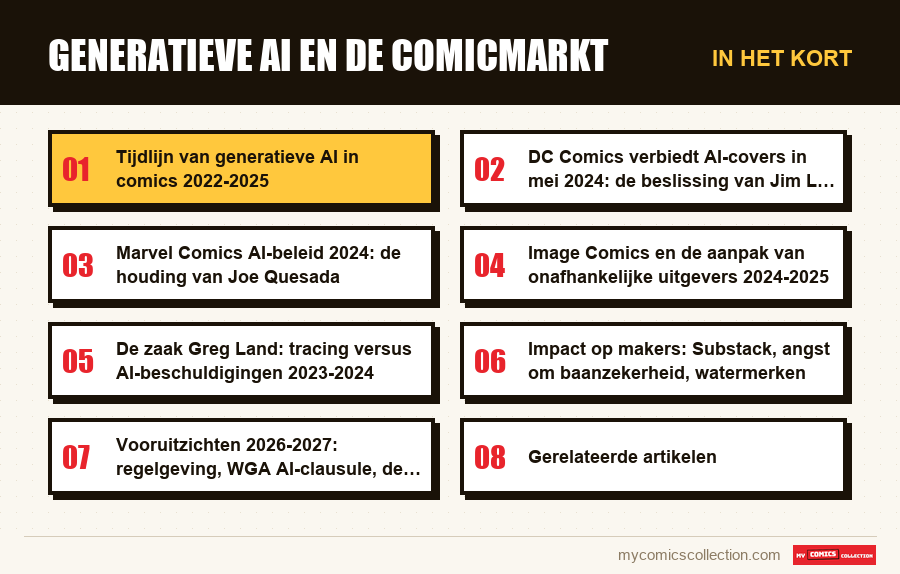 In het kort : Generatieve AI en de comicmarkt