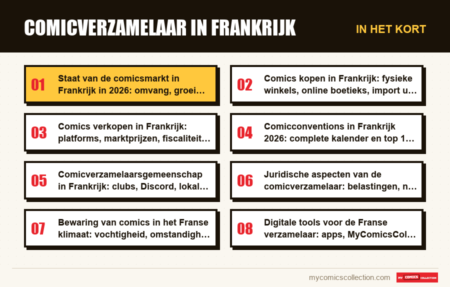 In het kort : Comicverzamelaar in Frankrijk