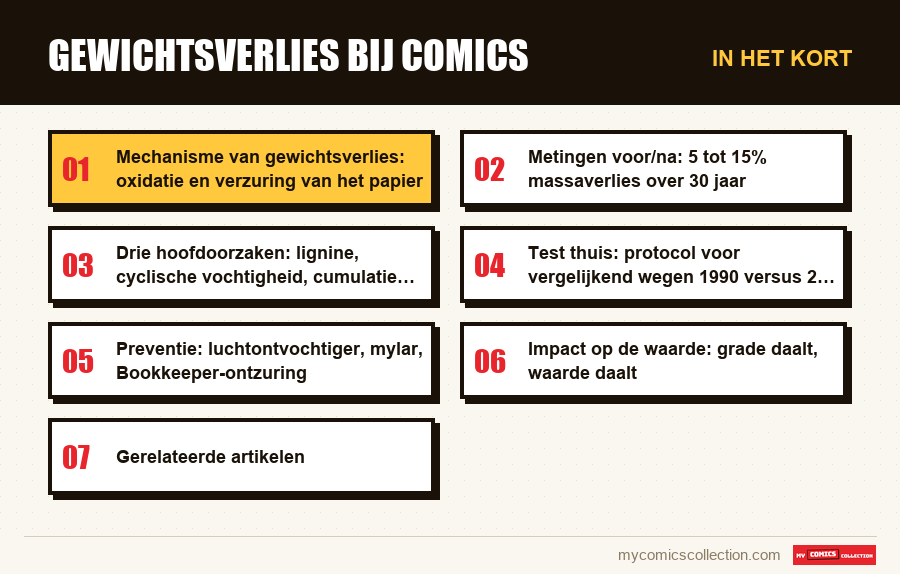 In het kort : Gewichtsverlies bij comics