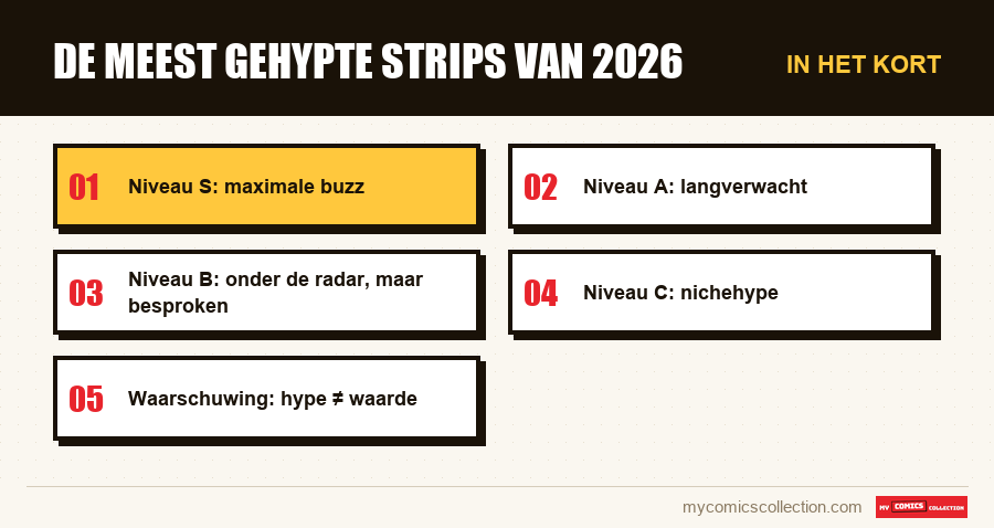 In het kort : De meest gehypte strips van 2026
