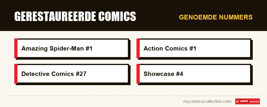 Genoemde nummers : Gerestaureerde comics