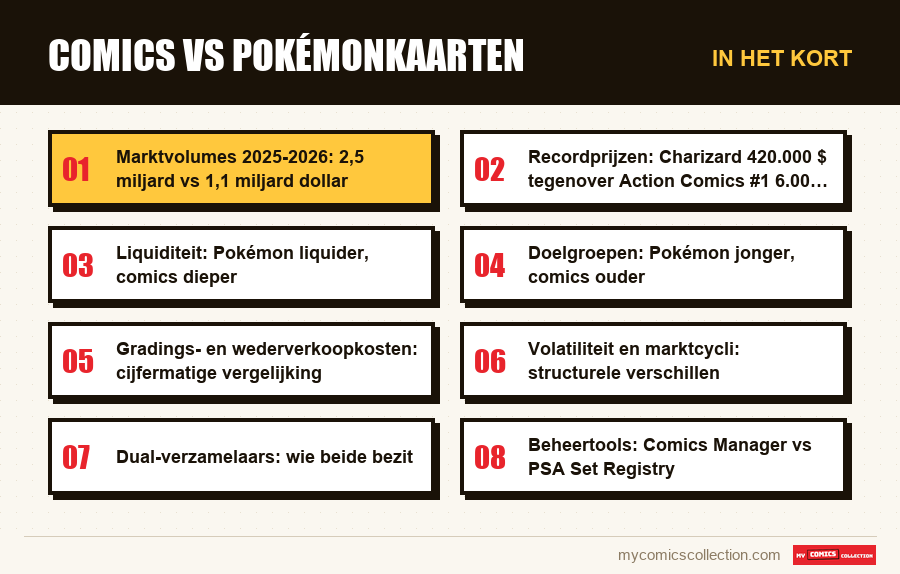 In het kort : Comics vs Pokémonkaarten